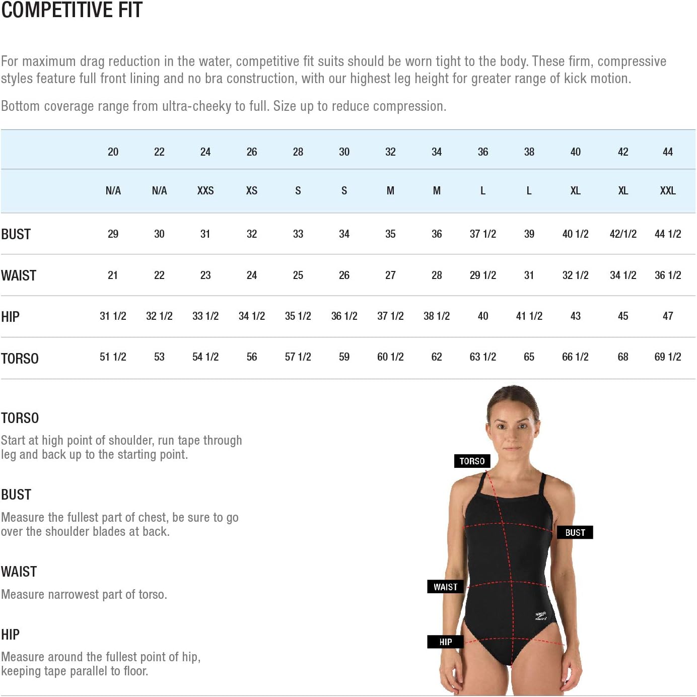 speedo size 12