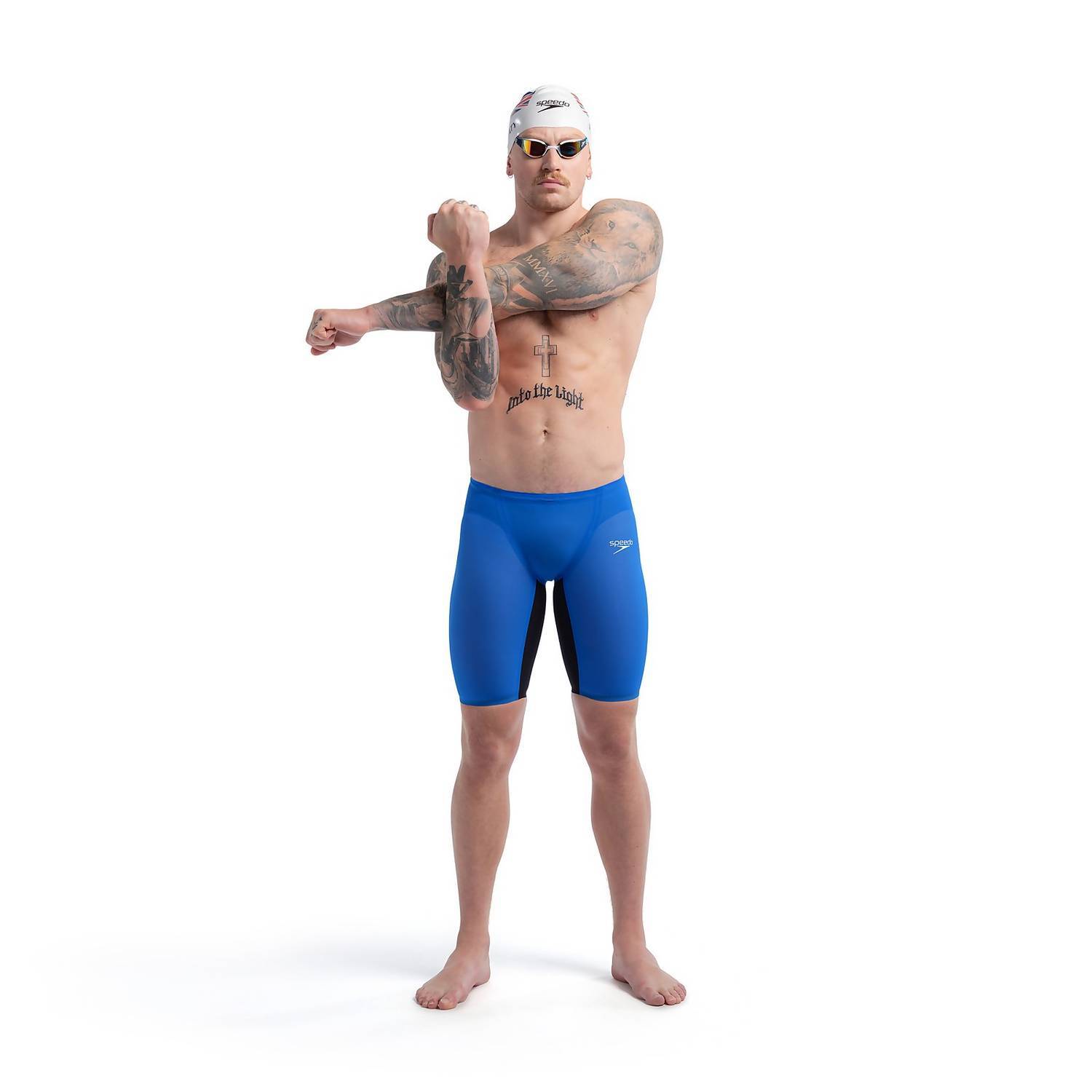 Speedo Fastskin LZR Pure Valor 2.0 Jammer Blue Black Competitive Swimwear GoSwim GoSwim