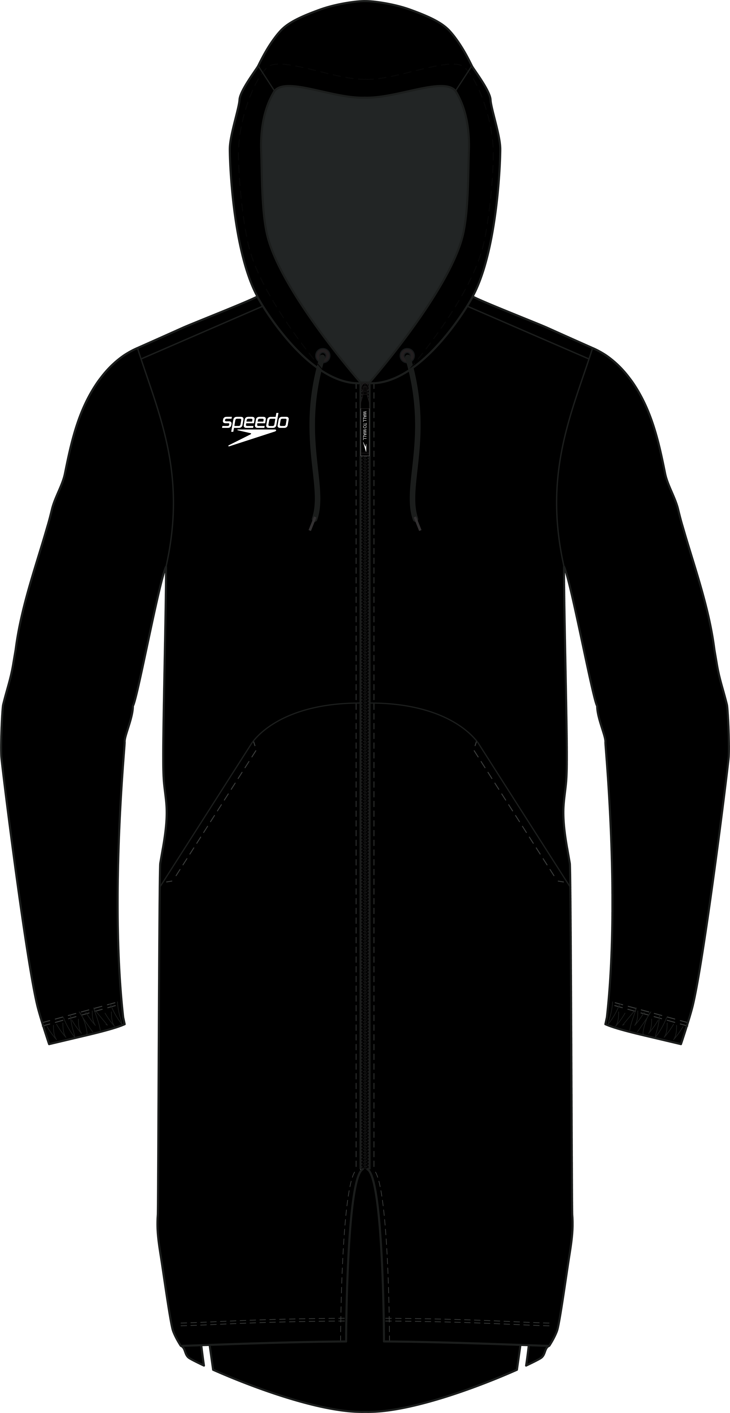 Speedo Team Parka 2.0 Black Performance Parka for Swim Teams GoSwim
