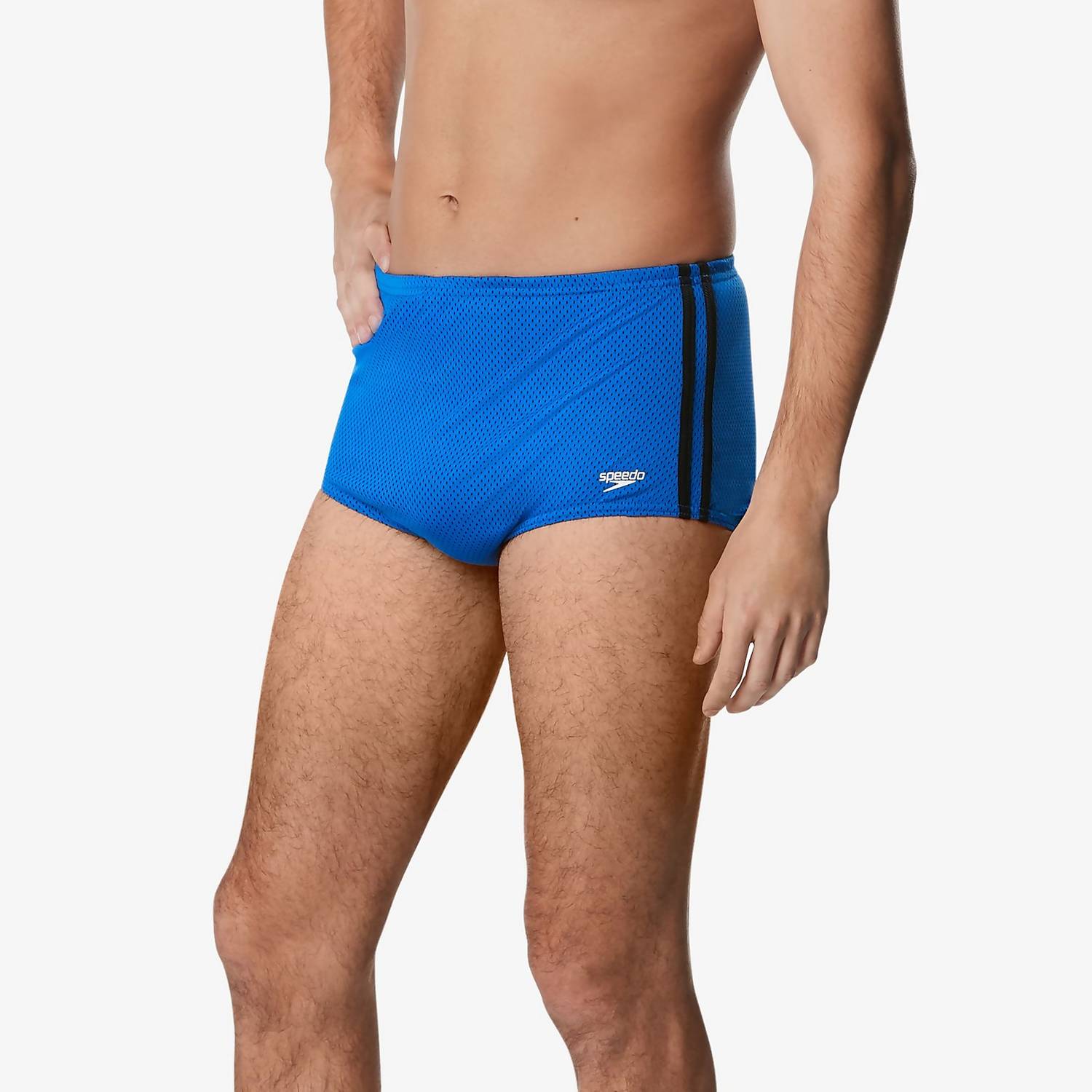 Speedo Poly Mesh Square Legs Drag Suit Speedo Blue
