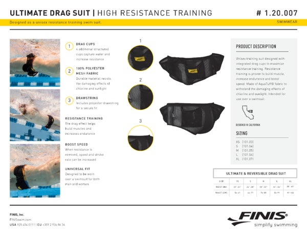 Finis drag suit sales